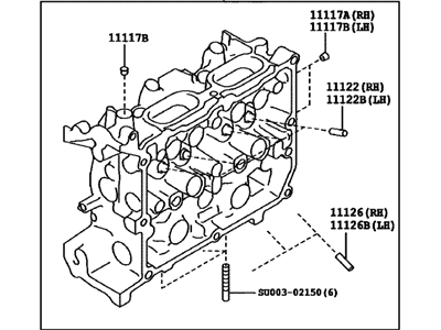 Toyota SU003-00111 Cylinder Head