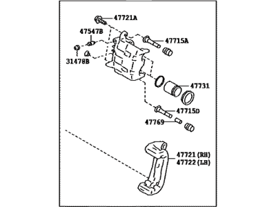 Toyota SU003-10502 Caliper