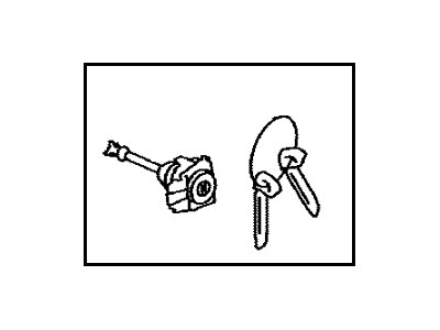 Toyota SU003-04765 Cylinder & Keys
