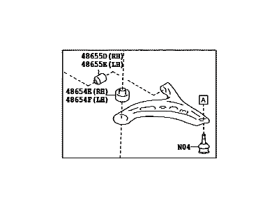 Toyota SU003-08017 Lower Control Arm