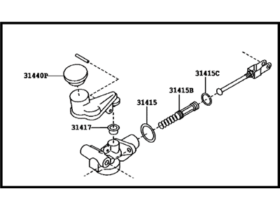 Toyota SU003-07118 Master Cylinder