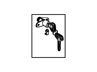 Toyota 69052-14091 Cylinder & Key Set