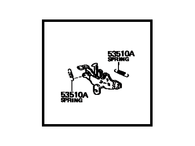 Toyota 53510-14190 Lock Assembly, Hood