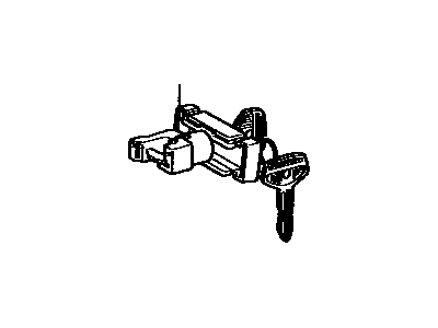 Toyota 69056-14050-02 Cylinder & Key Set, Glove Compartment Lock