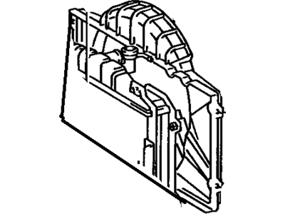 Toyota 16711-43021 Shroud Sub-Assy, Fan