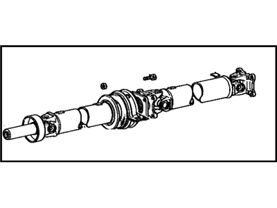 Toyota 37100-14350 Propelle Shaft Assembly W/Center Bearing