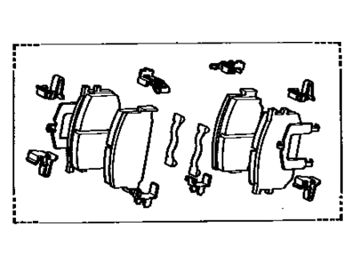 Toyota 04465-YZZB7 Front Brake Pad