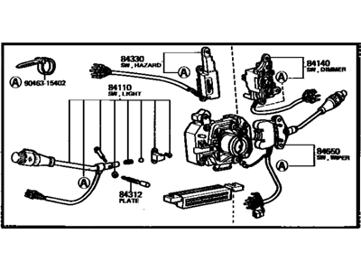 Toyota 84310-14560 Switch Assy, Turn Signal