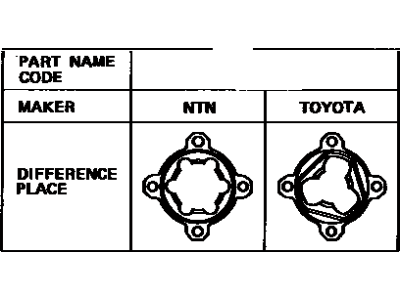 Toyota 42350-22030 Rear Cv Joint Outboard