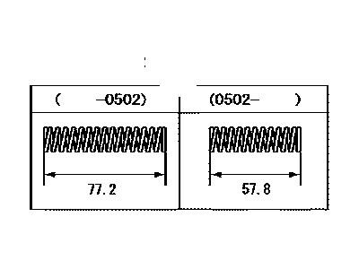 Toyota 15132-28020 Relief Valve Spring