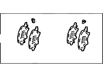 Toyota 04945-48030 Shim Kit, Anti Squeal, Front