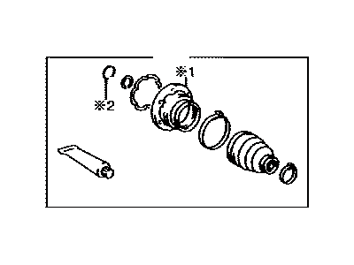 Toyota 04438-08020 Inner Boot
