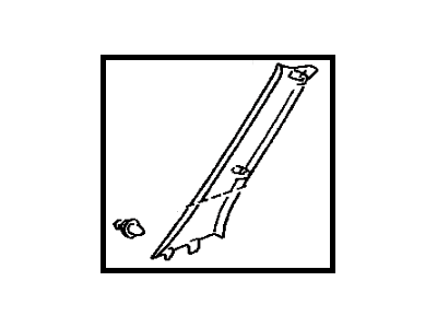 Toyota 62220-48090-A0 Windshield Pillar Trim
