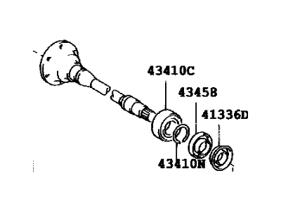 Toyota 43049-28010 Stub Shaft