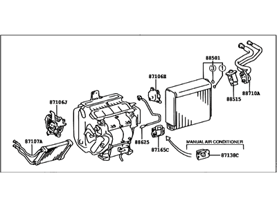 Toyota 87050-48040 Radiator Assy, Air Conditioner