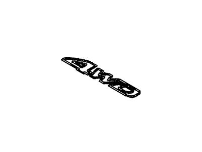 Toyota 75444-21220 Nameplate