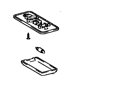 Toyota 81240-03010-E0 Lamp Assembly, Room GRAY