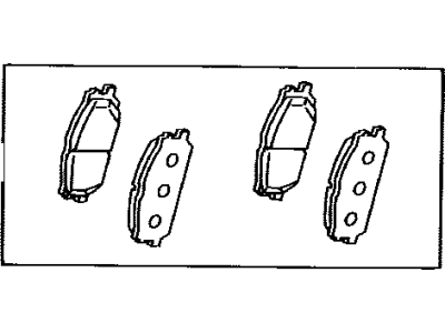 Toyota 04465-48100 Front Pads