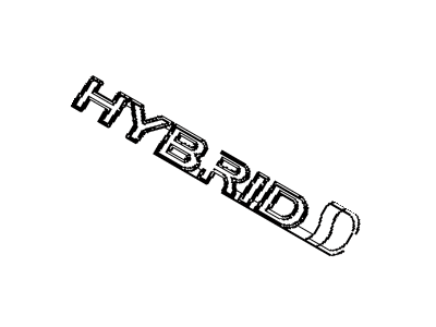 Toyota 75361-48060 Front Fender Name Plate, No.1