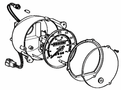 Toyota 83110-90A11 Speedometer Head