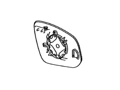 Toyota 87961-0E350 Mirror Glass