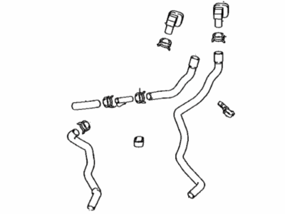 Toyota 16260-0P060 Hose Assembly, Water By-