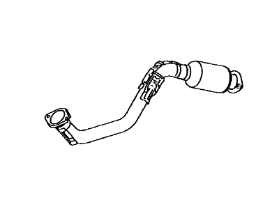 Lexus 17410-36200 Front Exhaust Pipe Assembly