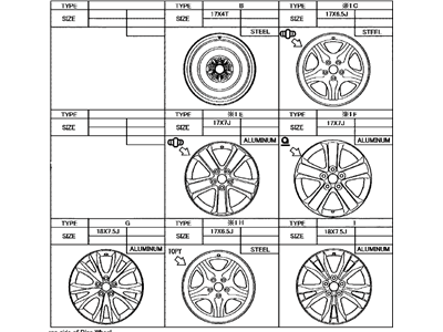 Toyota 42611-42430 Wheel, Disc