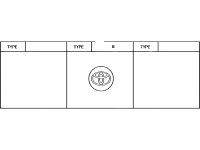 Toyota 42603-12760 Wheel Hub Ornament Sub-Assembly