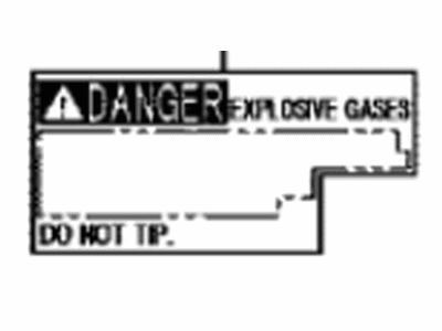Toyota 28897-36010 Battery Label