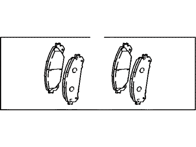 Toyota 04465-0E010 Front Pads
