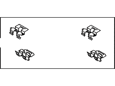 Toyota 04948-0E020 Fitting Kit, Disc Brake