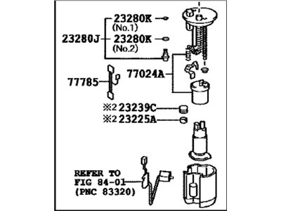 Toyota 77020-0E021 Fuel Pump