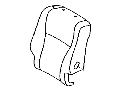 Toyota 71077-0E140-B1 Rear Seat Back Cover, Right (For Separate Type)