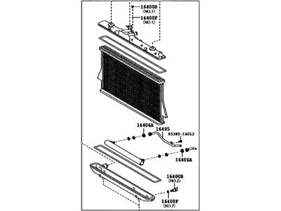 Toyota 16041-0P240 Radiator Assembly