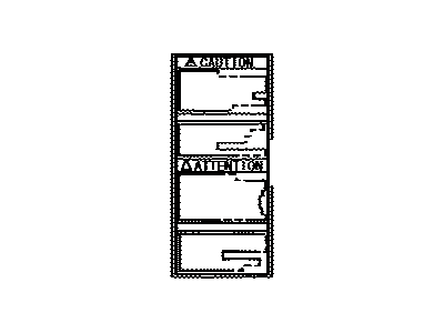 Toyota 41992-08010 Info Label