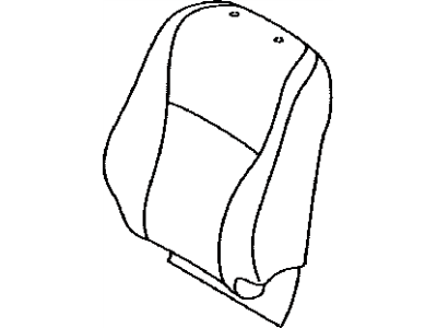 Toyota 71074-0E100-B1 Front Seat Back Cover, Left(For Separate Type)