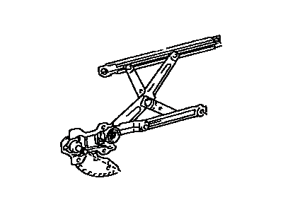 Toyota 69820-16220 Regulator Sub-Assy, Front Door Window, LH