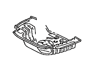 Toyota 58311-10190 Pan, Rear Floor