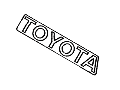 Toyota 75442-35020 Rear Body Name Plate, No.2