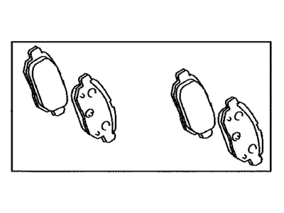 Toyota 04466-76012 Rear Pads
