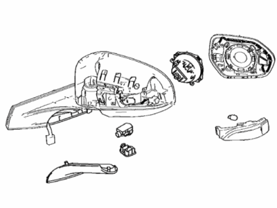Toyota 87910-F4040 Mirror Assembly