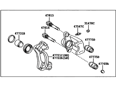 Toyota 47850-48050 Caliper