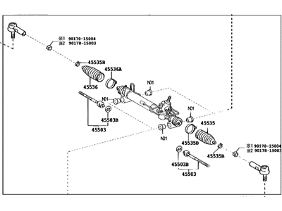 Toyota 44200-48070 Power Steering Link Assembly