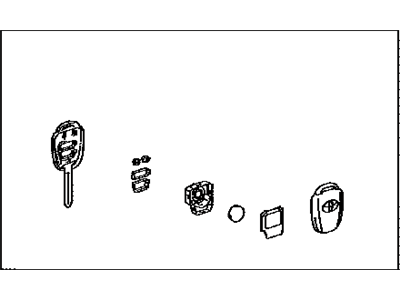 Toyota 89072-04020 Housing Set, Door Control Transmitter