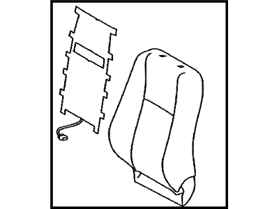 Toyota 71073-0R130-A2 Front Seat Back Cover, Right(For Separate Type)