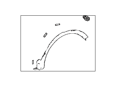 Toyota 75605-0R060 Wheel Opening Molding