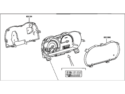 Toyota 83800-5C791 Instrument Cluster