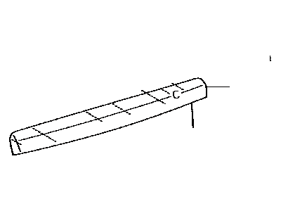 Toyota 76801-12820-A0 Garnish Sub-Assy, Luggage Compartment Door, Outside