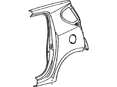 Toyota 61602-1G902 Panel, Quarter, LH